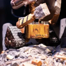 فیگور مدل WALL-E و EVE  ارتفاع ۱۵ سانتی‌متر