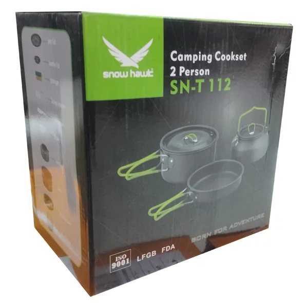 مجموعه ظروف 2 نفره کمپینگ اسنوهاوک مدل SN-T112