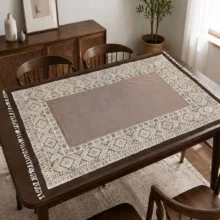 رومیزی مخمل مدل قلمکاری سنتی