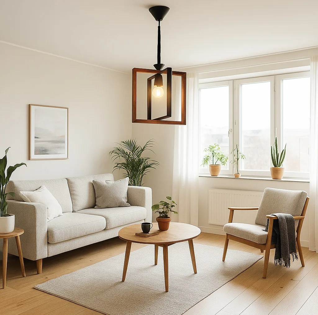 چراغ آویز تک شعله شاهان تک مدل WOOD 5