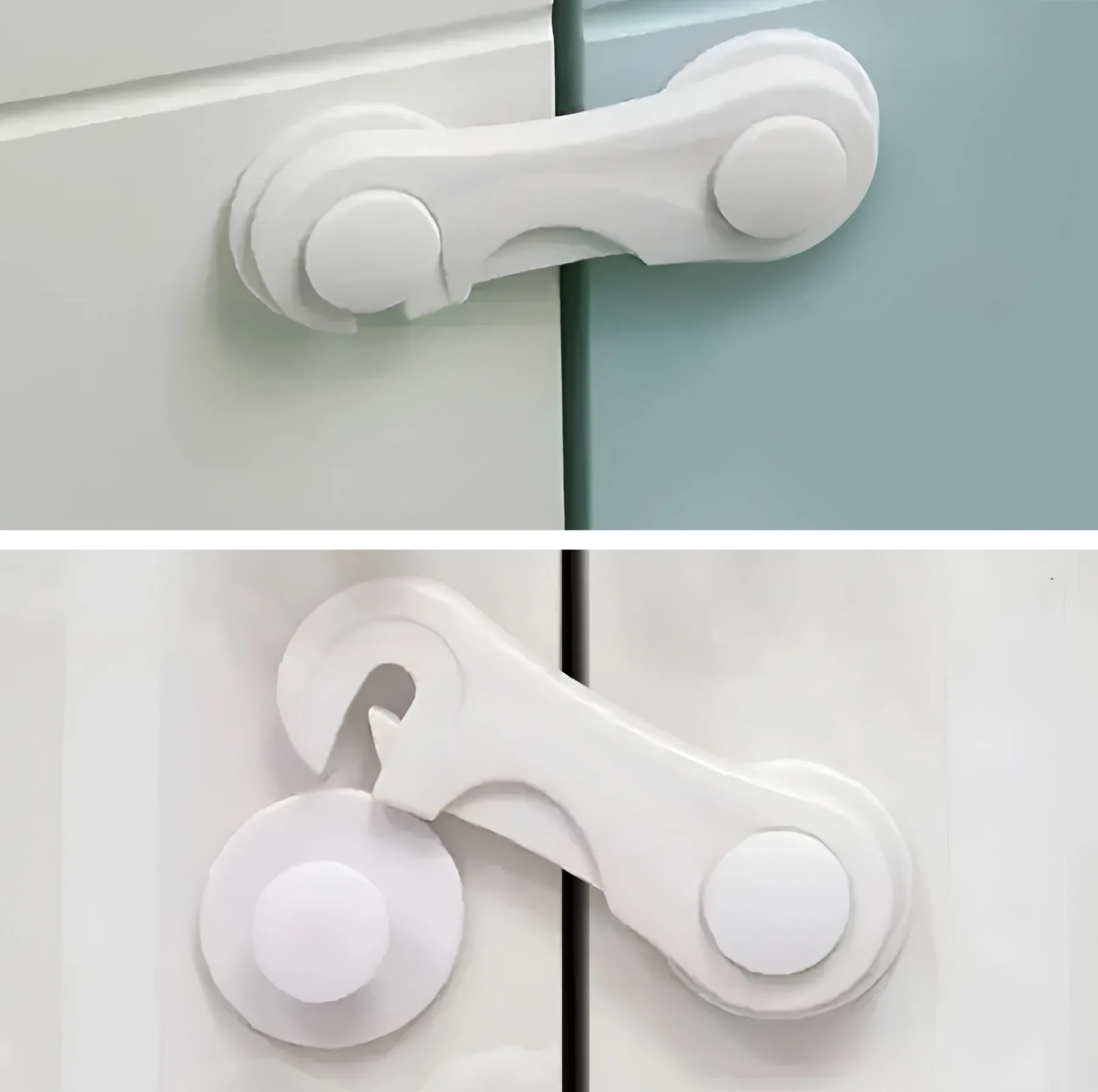 قفل کابینت نینو مدل latch بسته 2 عددی