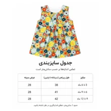 پیراهن نوزادی مدل گل گلی کد 11500047