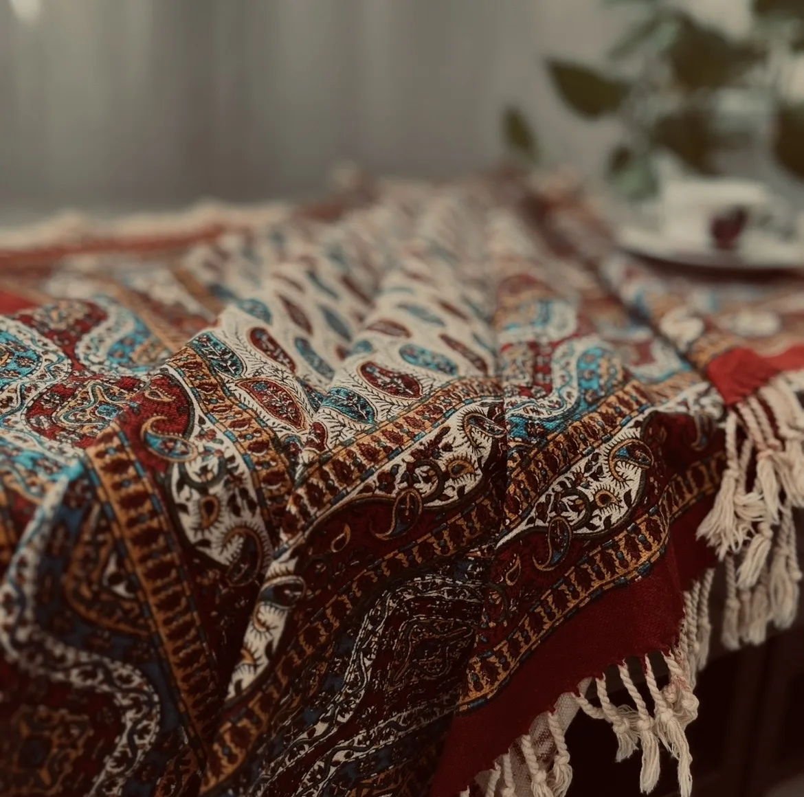 رومیزی قلمکار مدل ممتاز صادراتی اصفهان
