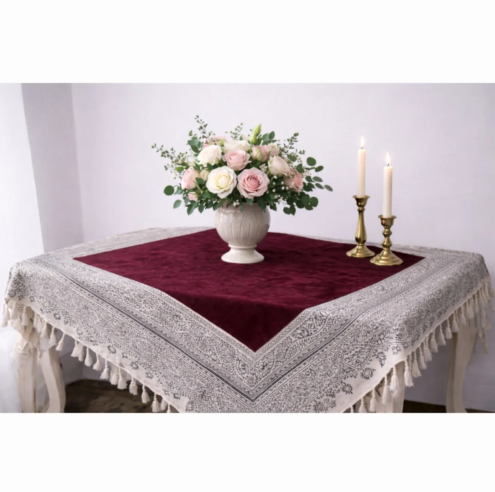 رومیزی مخمل مدل 100-100