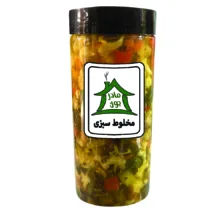 ترشی عروس و بندری و مخلوط با سبزی خونه مادرجون - 2100 گرم