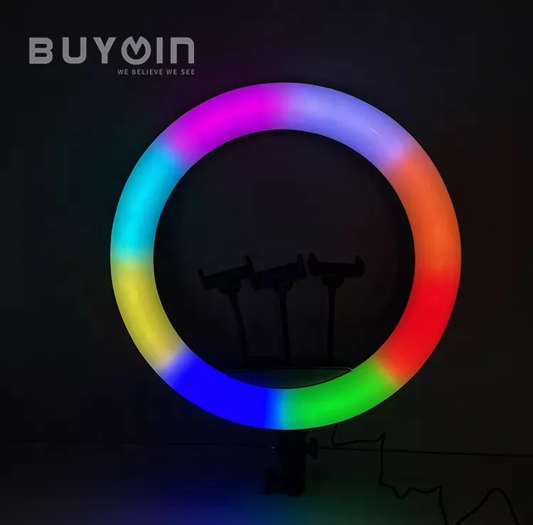 رینگ لایت مدل LJJ-26 RGB LED