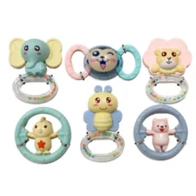 جغجغه ناب سل مدل هانگر مجموعه 6 عددی کد BABY RATTLES  HANGER HAPPY WORLD