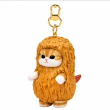 اسباب بازی شانسی مدل جاکلیدی فیگوری موفوسند مدل Shrimp Meow Figure Keychain سری Kitan Club