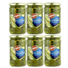 خیارشور سوپر ویژه نمکی ماهوند – 660 گرم مجموعه 6 عددی