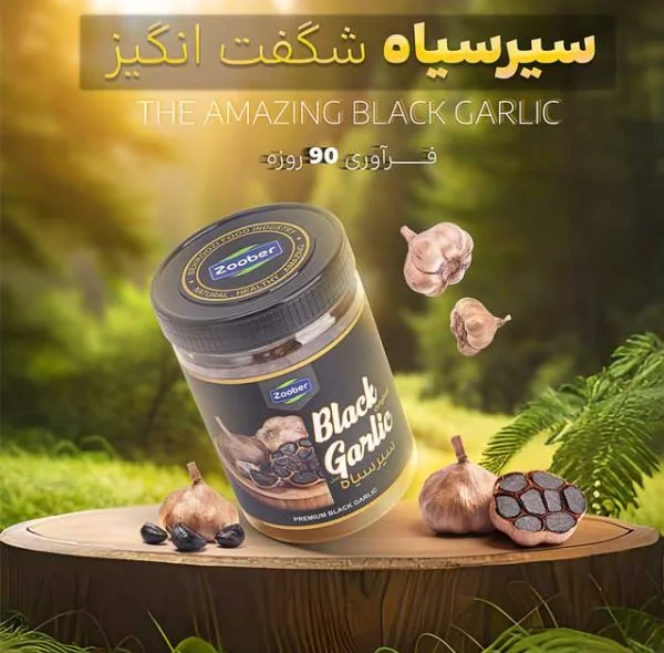 سیر سیاه زوبر - 200 گرم بسته 8 عددی