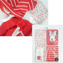 ست تی شرت و شلوارک دخترانه جورج مدل Minnie Mouse مجموعه دو عددی