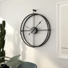 ساعت دیواری کوارتز مدل فلزی zenus 610
