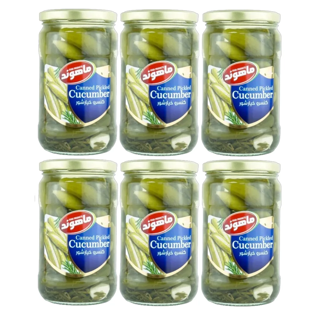 خیارشور ویژه ماهوند -660 گرم مجموعه 6 عددی