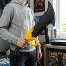 فیگور طرح کراتوس مدل شمشیر تیغههای آشوب (Blades of Chaos) ارتفاع 65 سانتیمتر