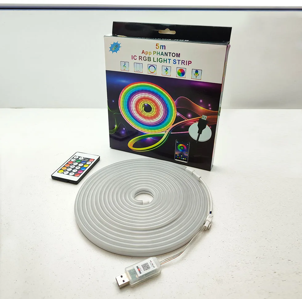 ریسه ال ای دی مدل فلکسی LED-NEON--IC-RGB طول 5 متر