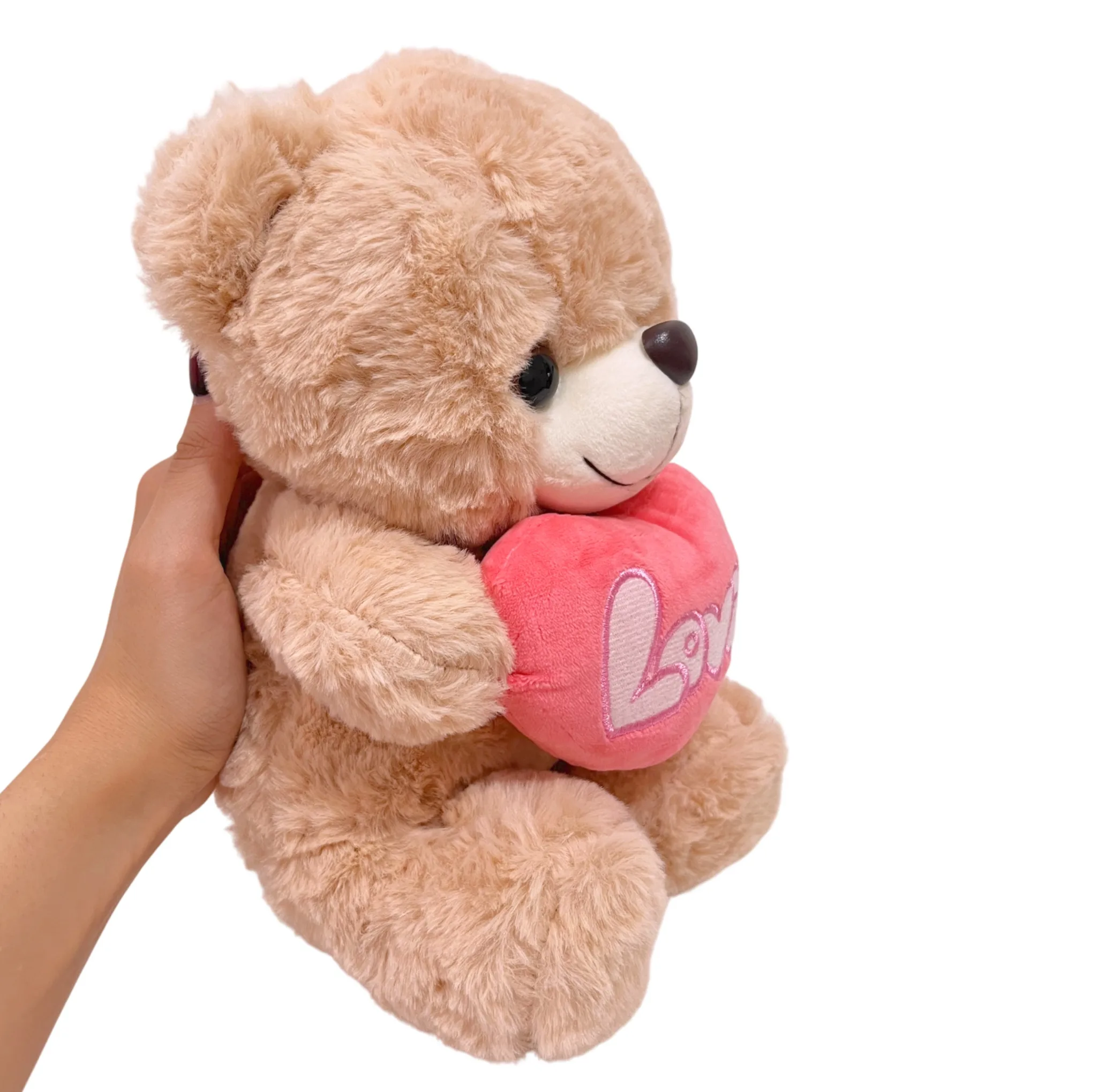 عروسک مدل خرس طرح قلبی کد A037 ارتفاع 30 سانتی متر