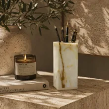 جامدادی رومیزی ایکس پروداکتس طرح سنگی مدل Como Luxe