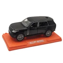 ماکت ماشین ناب سل مدل رنجروور فلزی چراغدار موزیکال کد Metallic Range Rover toy with lights and music به همراه استند