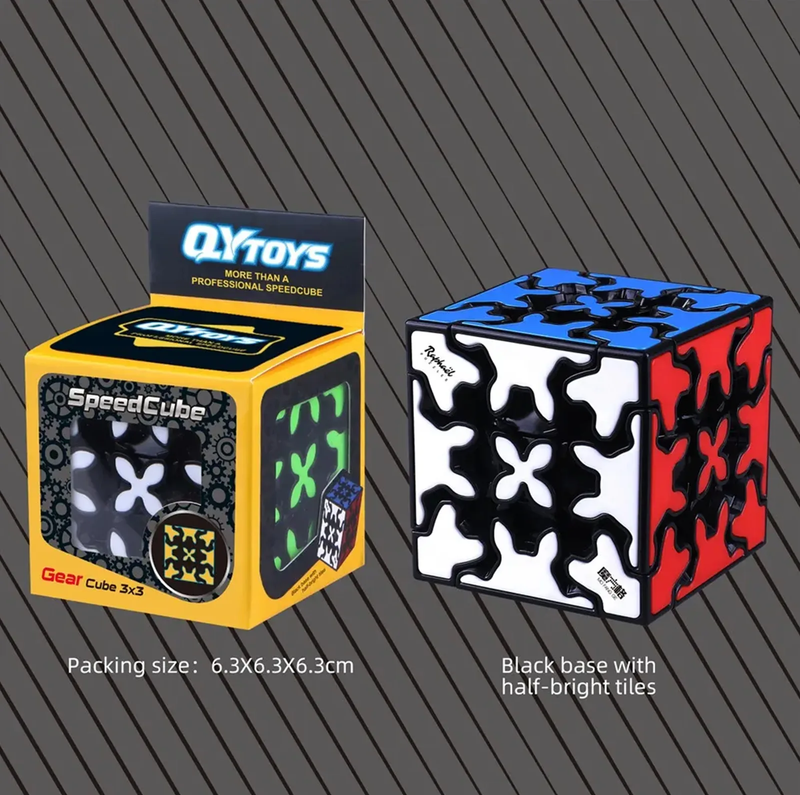 مکعب روبیک چی ای مدل گییر چرخ دنده ای کای وای 3×3 QY Gear