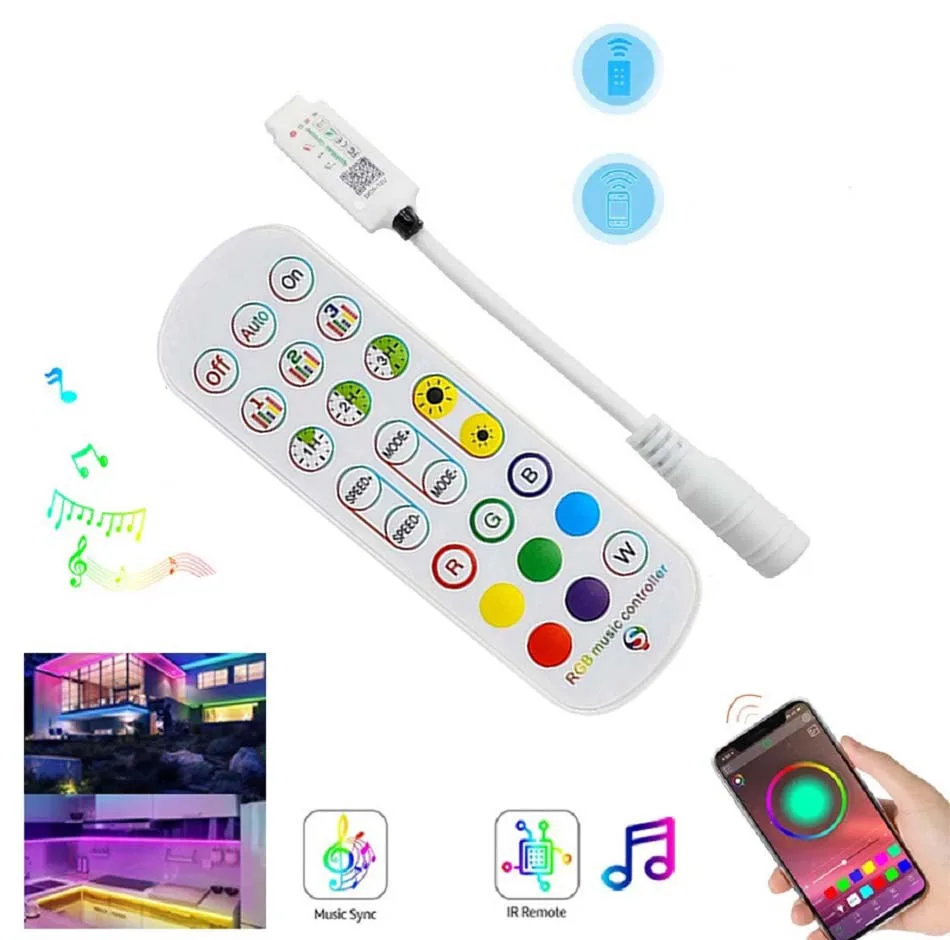 ریسه ال ای دی مدل RGB-remote-app موزیکال طول 5 متر