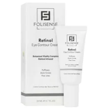 کرم روشن‌کننده روز و شب دور چشم فولیسنس مدل retinol مناسب برای انواع پوست حجم 20 میلی‌لیتر