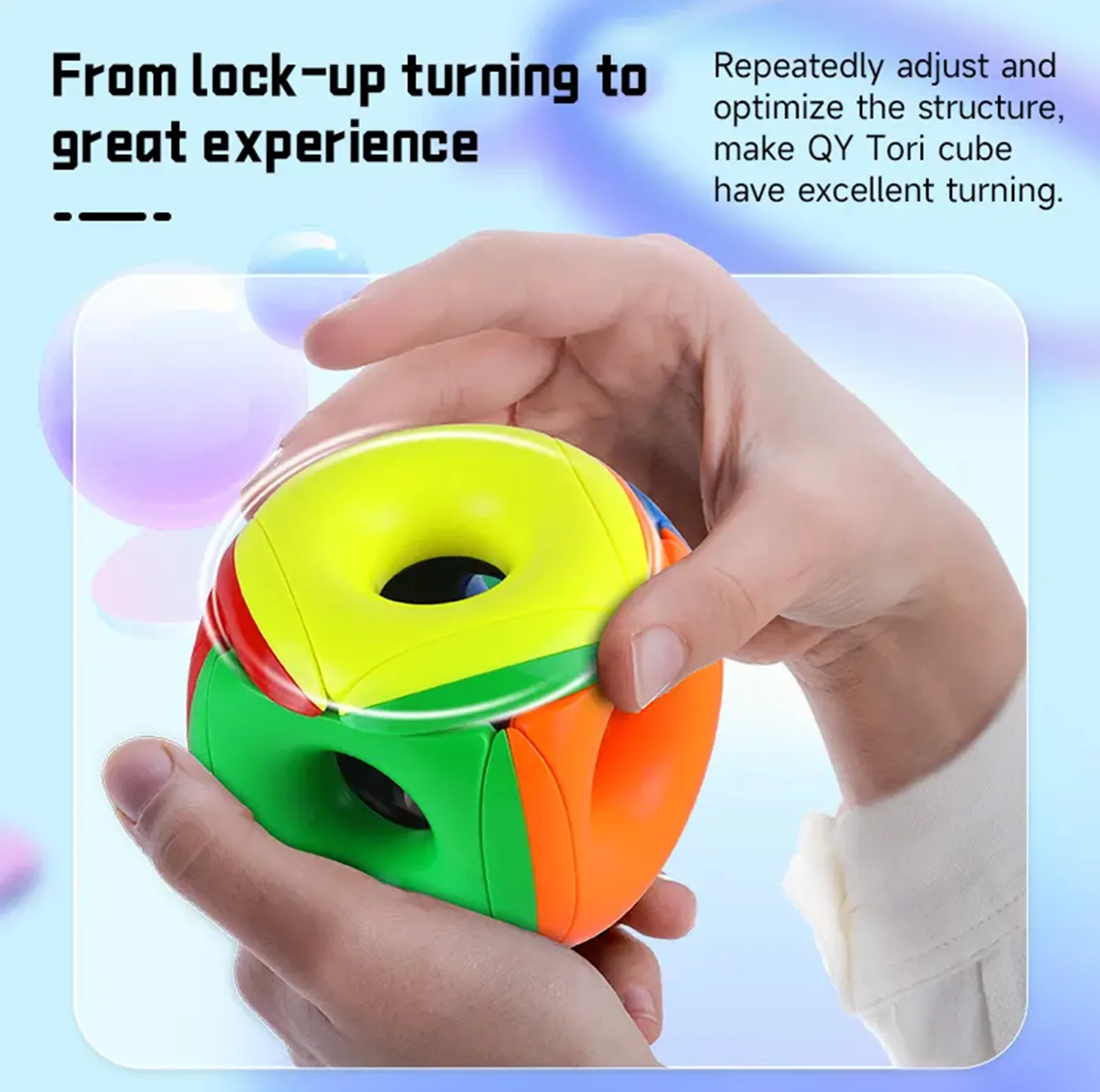 مکعب روبیک چی ای مدل دونات کای وای 3×3 QY Hollow Tori