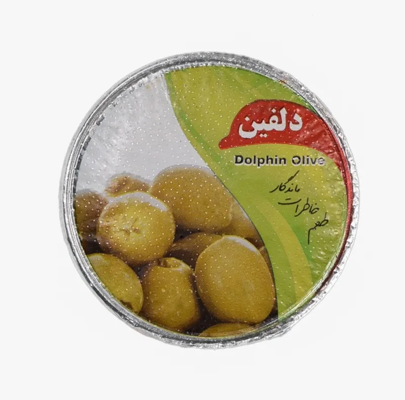 زیتون پرورده ویژه دلفین - 75گرم بسته 12عددی