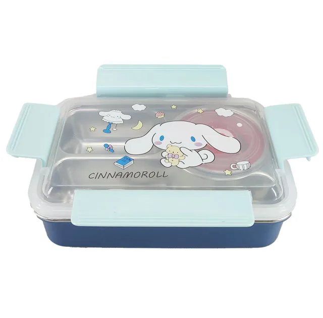 ظرف غذا کودک مدل سه محفظه کد CINNAMOROLL