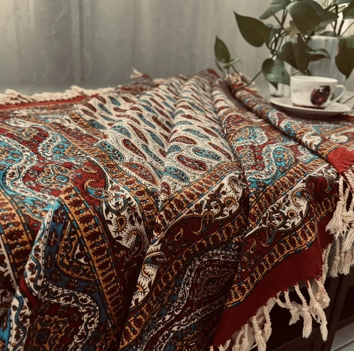 رومیزی قلمکار مدل ممتاز صادراتی اصفهان