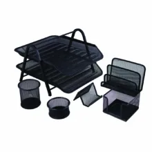 ست لوازم اداری رومیزی کرونا مدل C-01 کد 150304 بسته 6 عددی