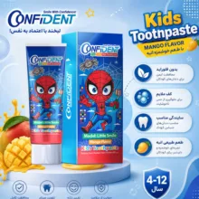خمیردندان کودک کانفیدنت مدل Too-B012 حجم 70 میلیلیتر مجموعه 12 عددی