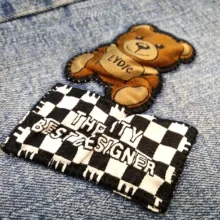 شلوار جین مام فیت بچگانه مدل Teddy18