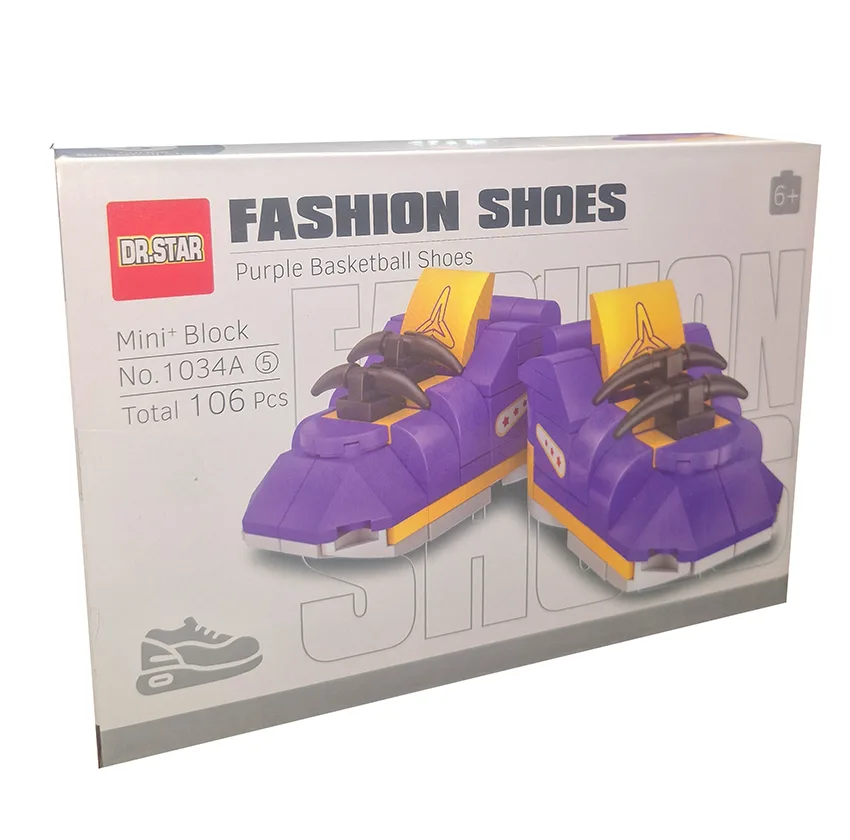 ساختنی 106 تکه دکتر استار مدل کتونی بسکتبال طرح Purple کد 1034A