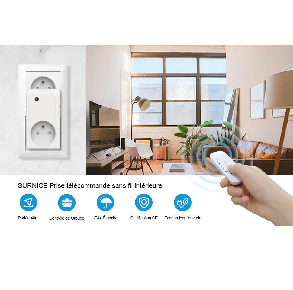 پریز سورینیس مدل SN10030FR بسته 3 عددی