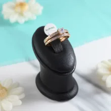 ست حلقه و پشت حلقه زنانه ژوپینگ کد L378 بسته 2 عددی