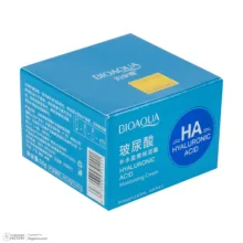 کرم مرطوب کننده دست و صورت بی آکوا مدل Hyaluronic Acid مناسب برای انواع پوست وزن 50 گرم