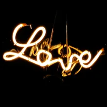 لامپ ادیسونی 3 وات مدل Love پایه E27