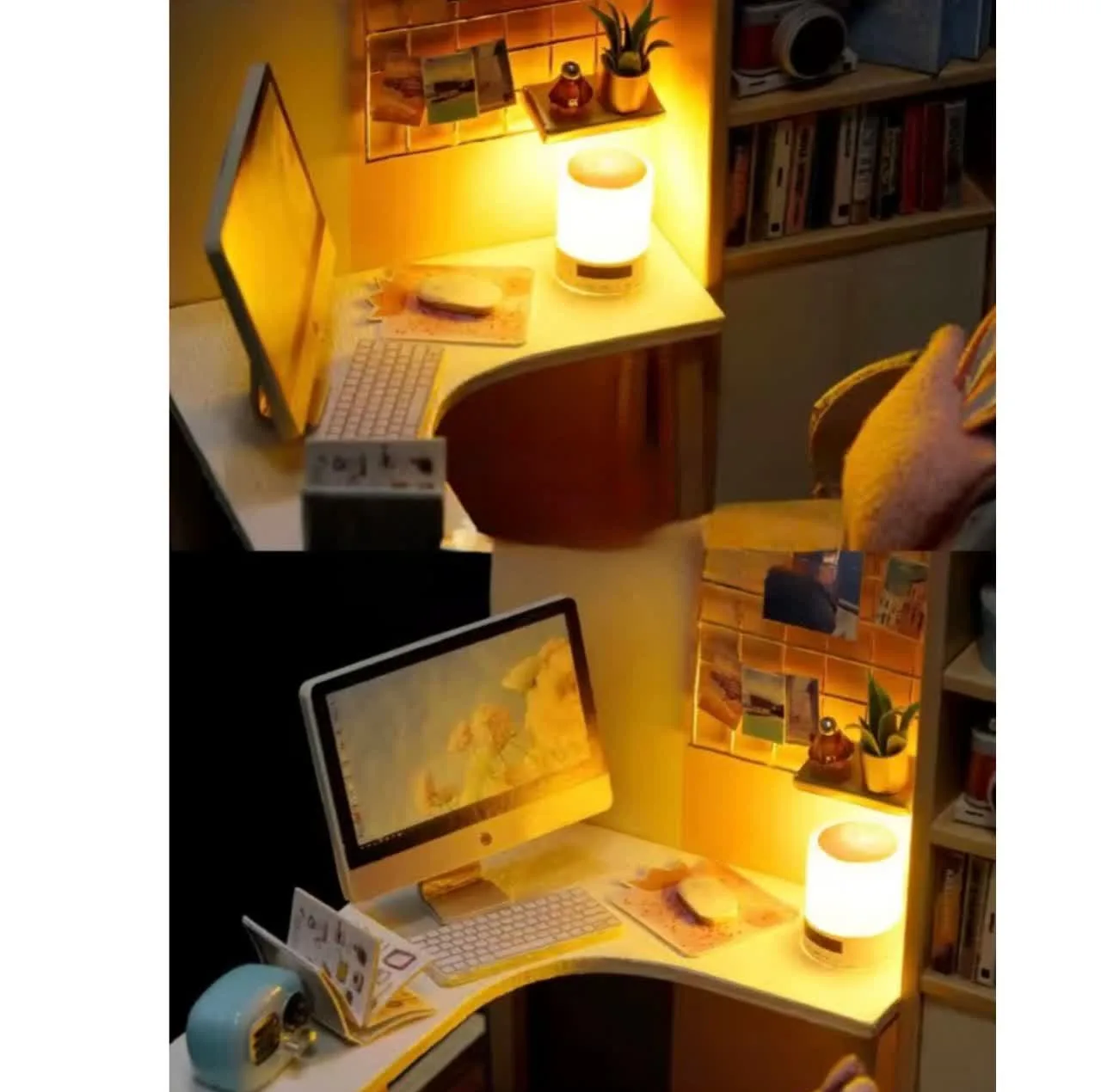 کیت ساختنی 300 تکه ناب سل مدل پازل خانه مینیاتوری چوبی چراغدار سه بعدی TQ-030 کد WORLD OF CREATIVITY CUTEROOM DIY HOUSE DO IT YOURSELF