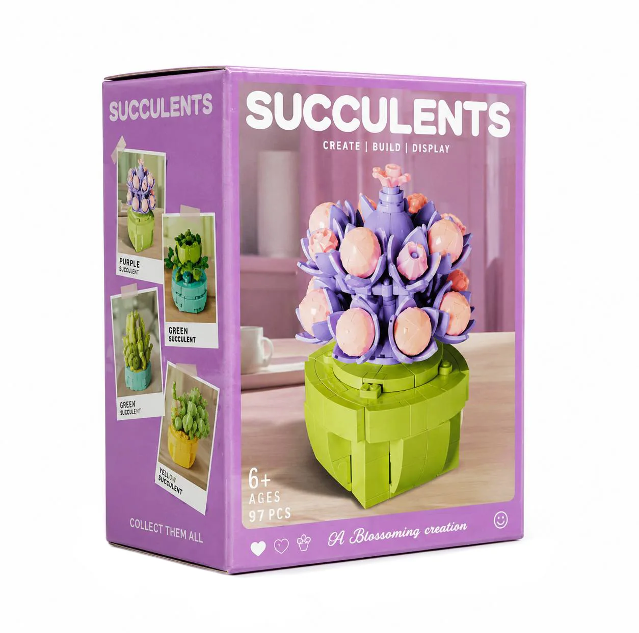 ساختنی 95 تکه مدل گل SEMPERVIVUM TECTORUM