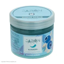 اسکراب شکری لایه بردار پوست ژبن پلاس مدل Blueberry وزن 450 گرم