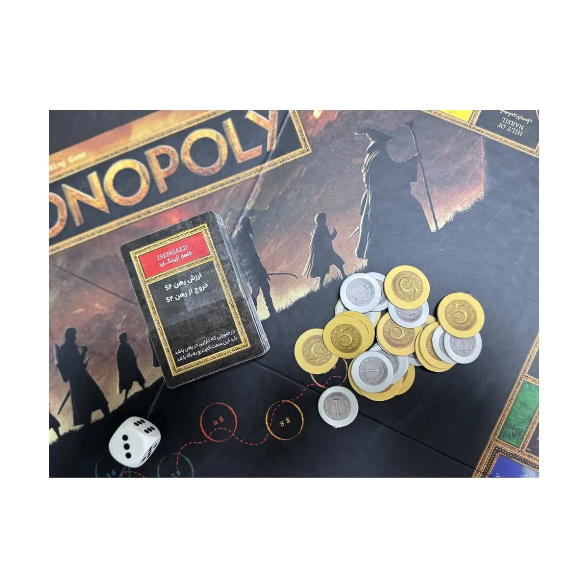 بازی فکری مونوپولی ارباب حلقهها فکرآوران مدل Monopoly بازی استراتژیک 2 تا 6 نفره با کنترل حلقه قدرت، نقشآفرینی، جمعآوری امتیاز و مدت زمان بیش از یک ساعت مناسب 8 سال به بالا