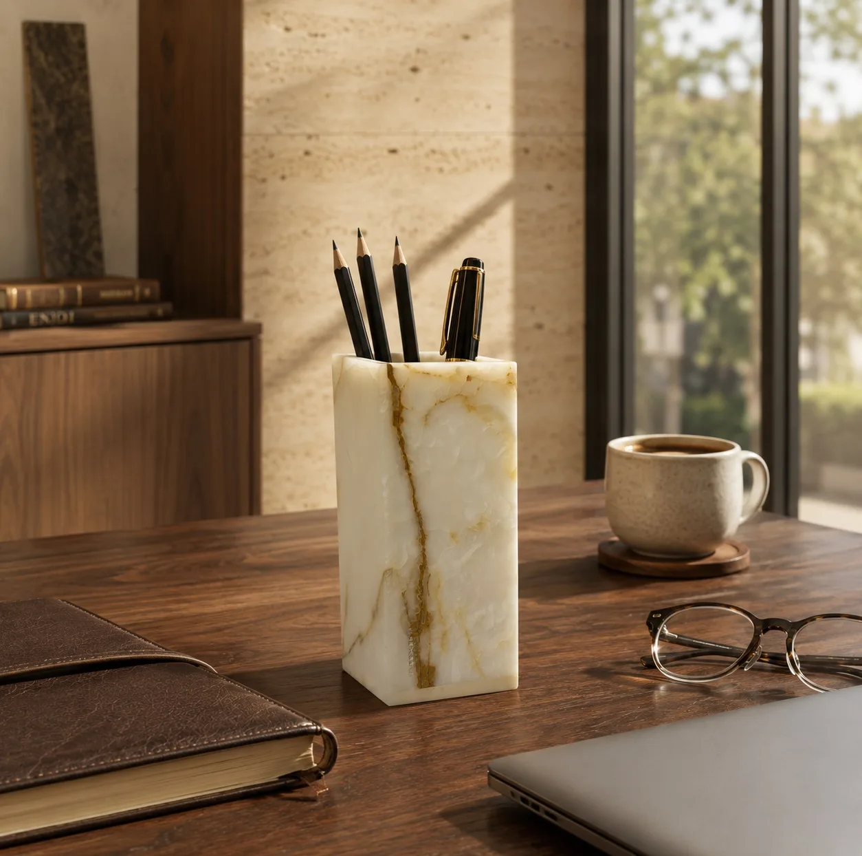 جامدادی رومیزی ایکس پروداکتس طرح سنگی مدل Como Luxe