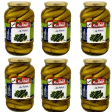 خیارشور سرکه‌ای، نمکی انتخاب – 1500 گرم بسته 6 عددی