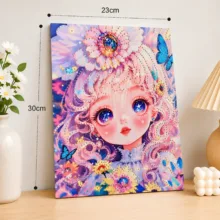 بازی آموزشی مدل نقاشی الماسی 30*23طرح شاهدخت پروانه