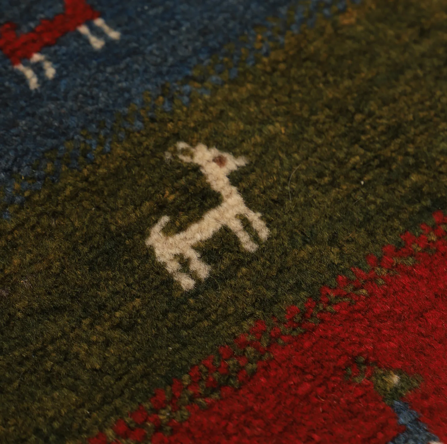 گبه دستباف یک متری طرح مدرن کد 4040438