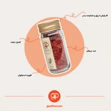 زعفران نگین جی پی زعفران - 10 گرم