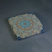 رومیزی ترمه نگین خاتم طرح ترنج یزد کد ya14710202