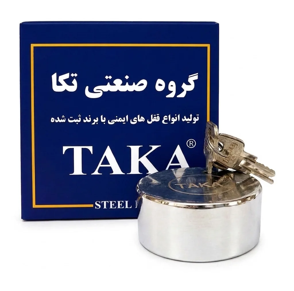 قفل کتابی تکا مدل 1001 سایز 10 میلیمتر به همراه 4 کلید
