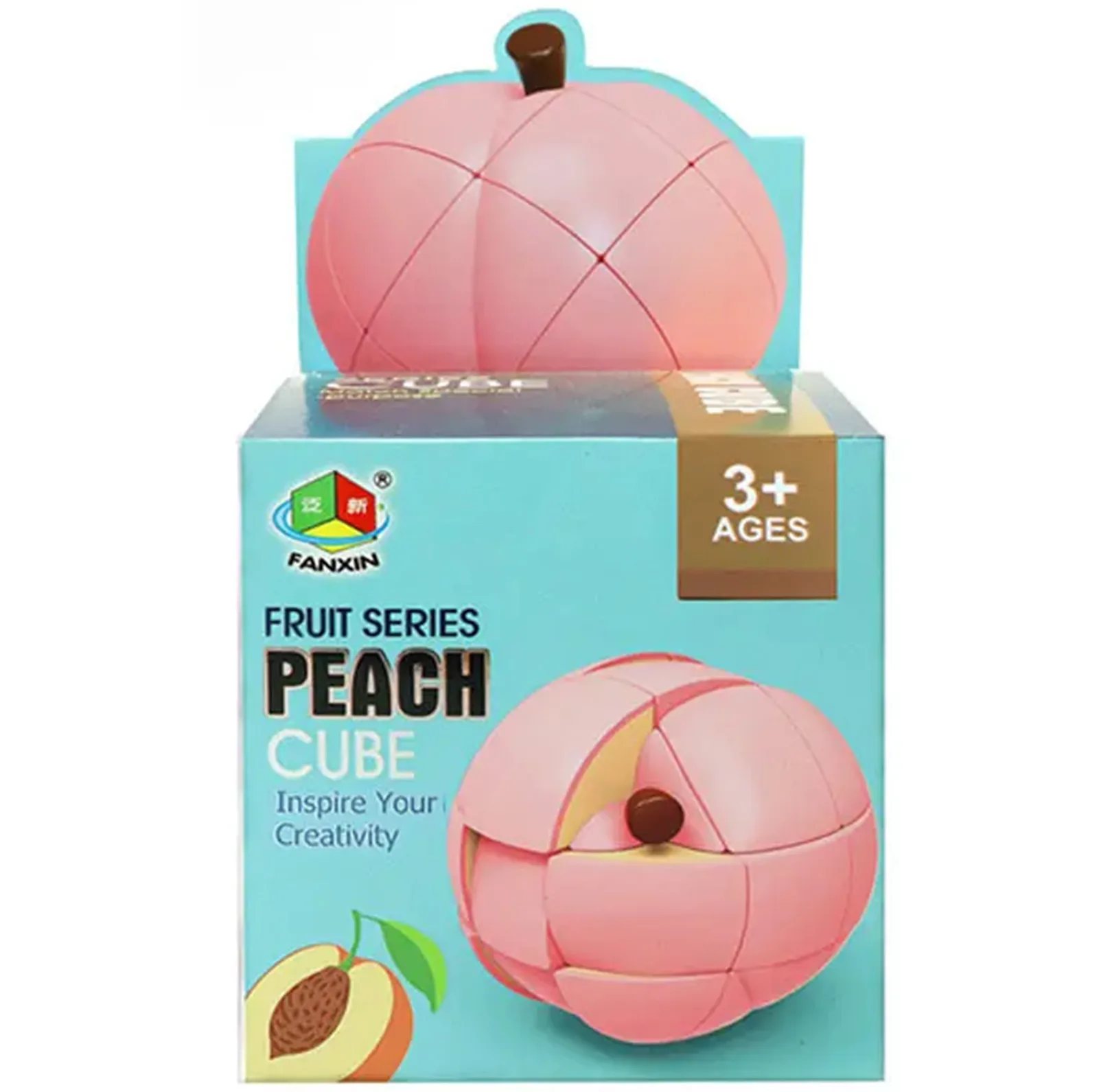 مکعب روبیک فنکسین مدل میوه ای هلو 3×3 FanXin Fruit cube – Peach