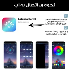 ریسه ال ای لومیز مدل SmartStrip-44key-40m bluetooth به همراه ریموت